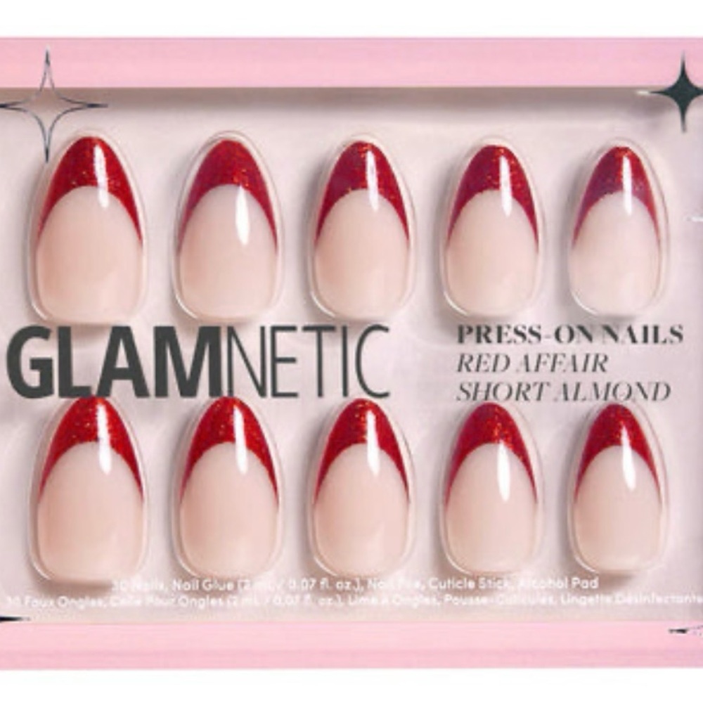 Glamnetic Red Affair Bundle of 2 Pack Press-On Nails